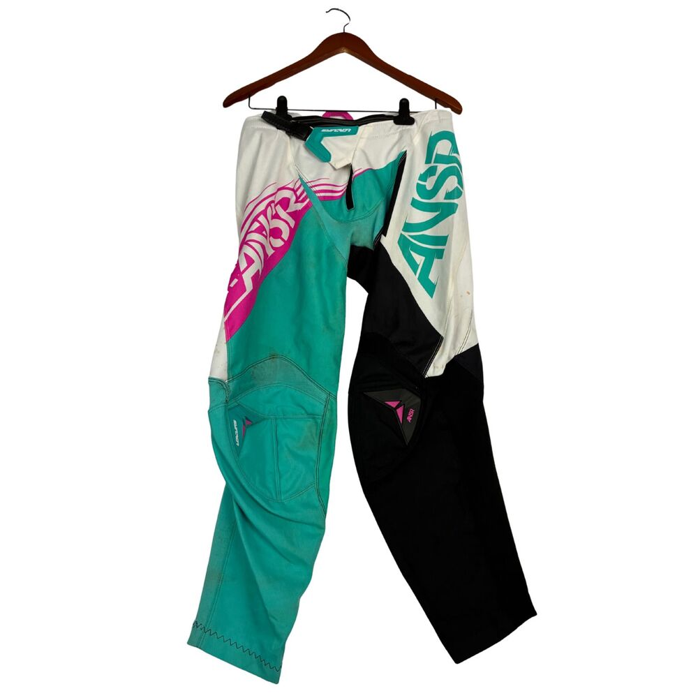 ANSR Answer Racing Syncron Motocross Pants Mens 40 Teal Pink Black MX Dirt Bike